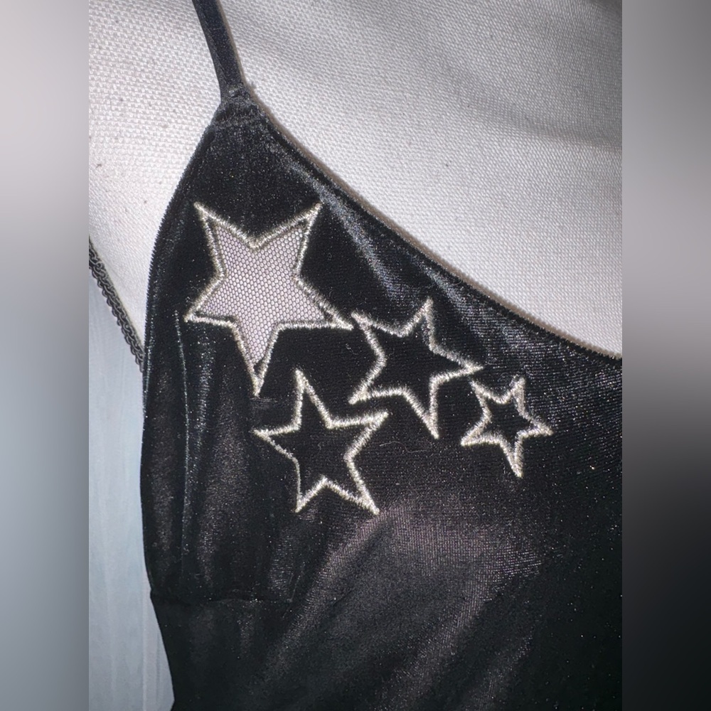 Victoria's Secret Black Starry Chemise - Picture 7 of 11